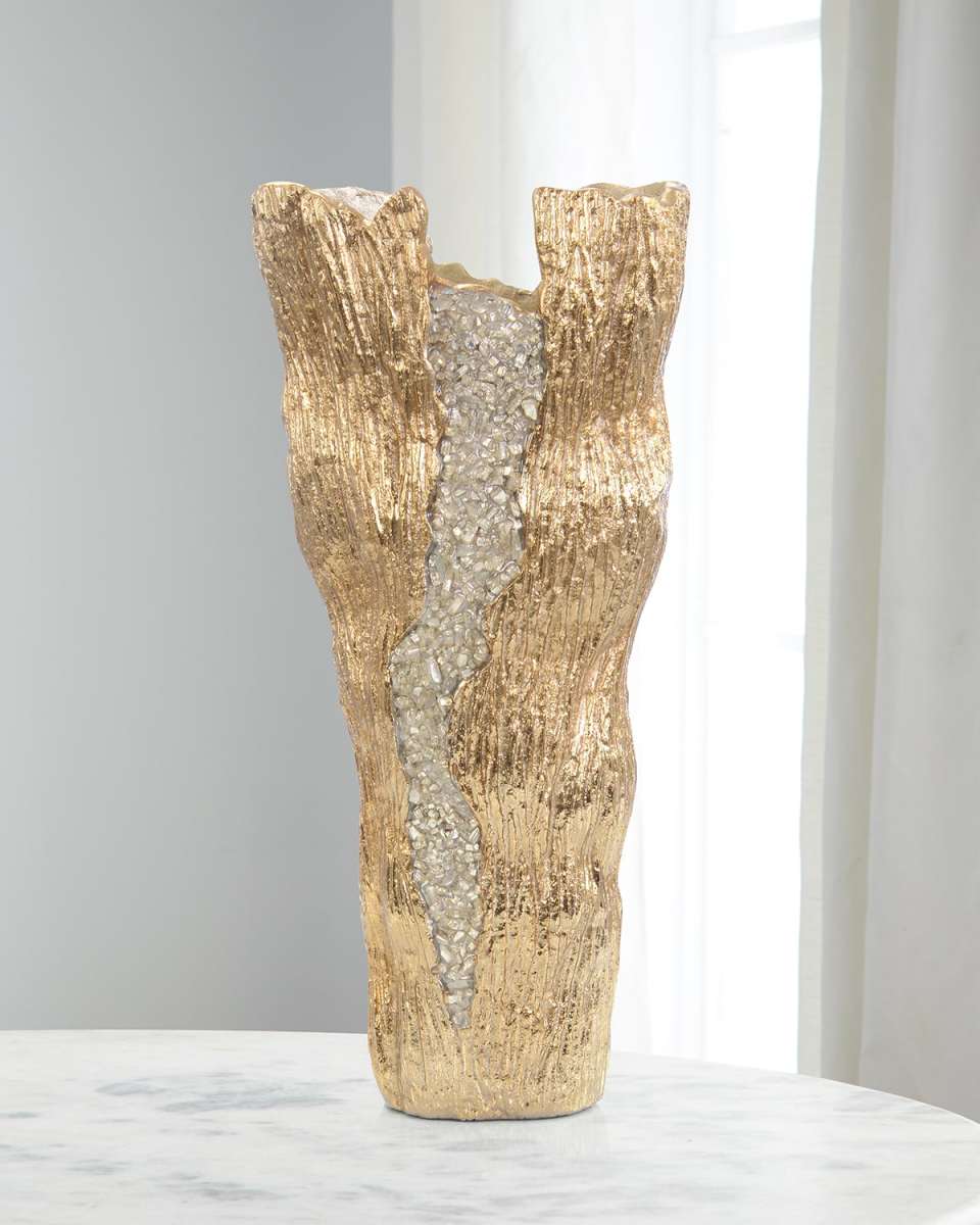 Large Cascade Vase, Nickel
