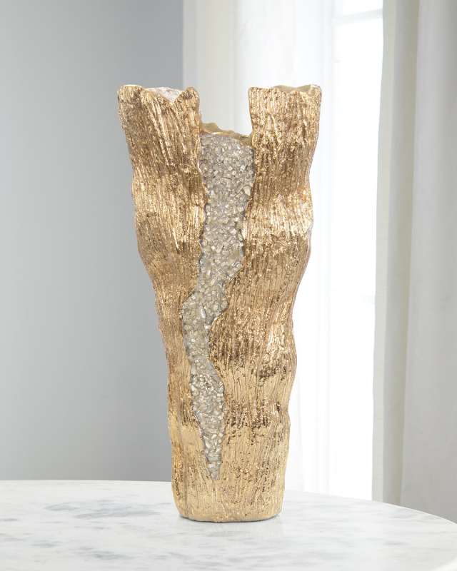 Large Cascade Vase, Nickel