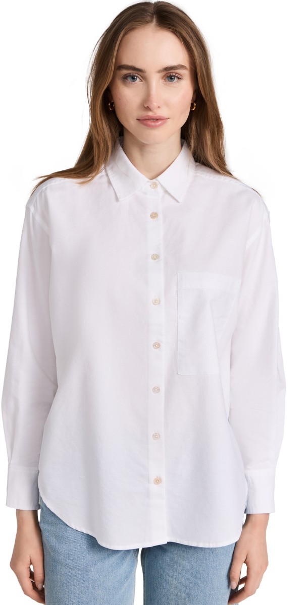AYR The Deep End Button Down Shirt White