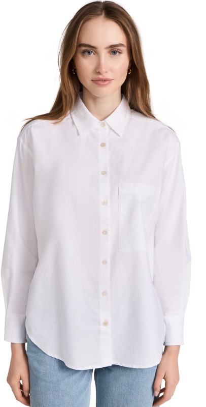 AYR The Deep End Button Down Shirt White