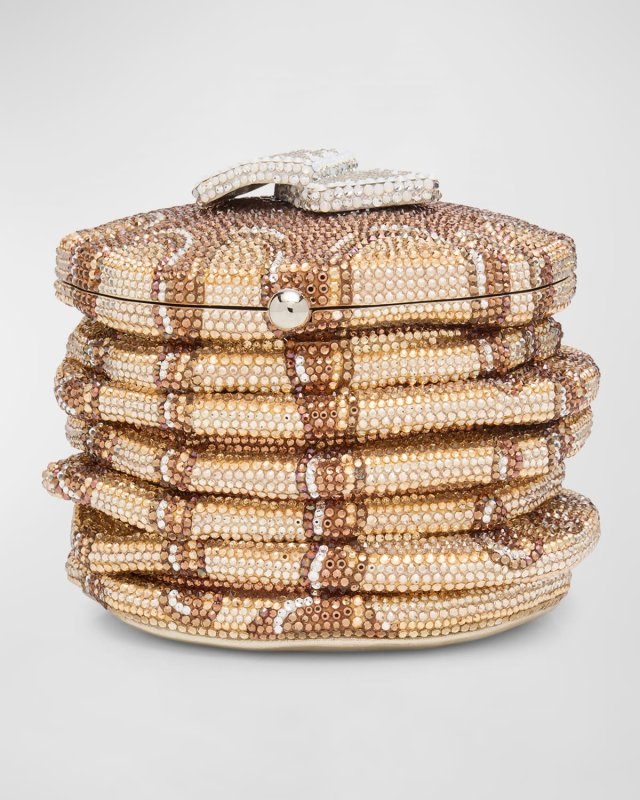 Pancakes Crystal Minaudiere Bag