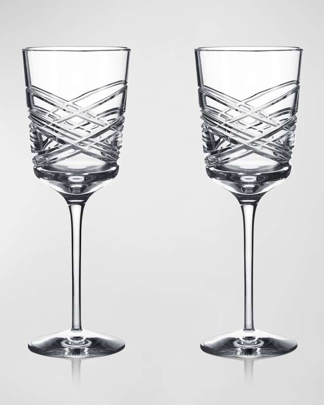 Aran White Wine Glasses, Set of 2