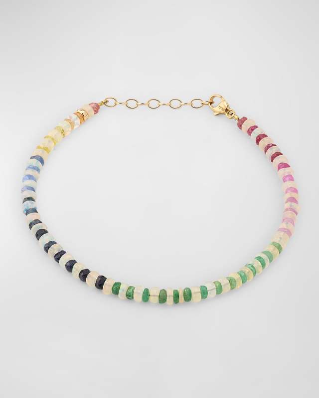 Rainbow Sapphire and Opal Bracelet