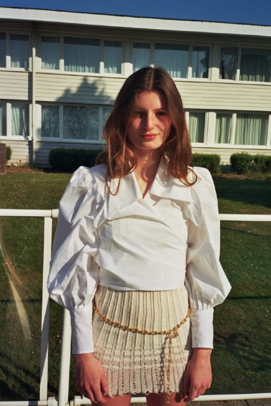 MaisonCléo JULIE white cotton blouse