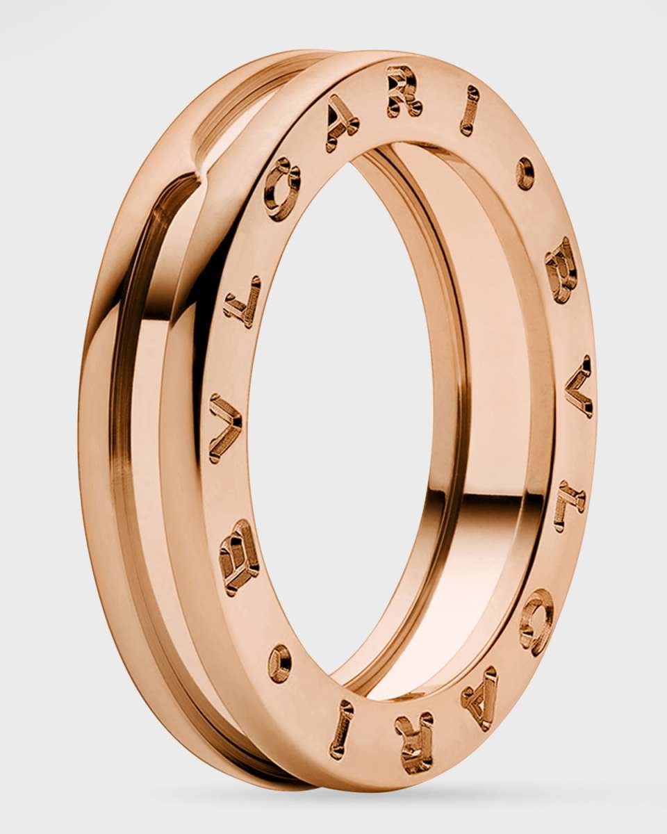B. Zero1 Rose Gold 1-Band Ring, Size
