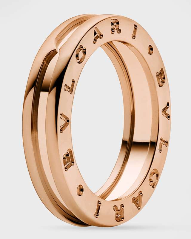 B. Zero1 Rose Gold 1-Band Ring, Size