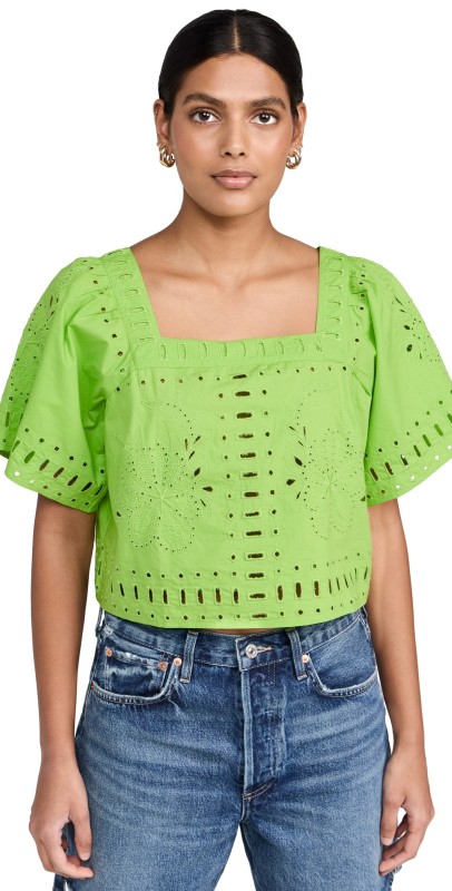 RAILS Laine Blouse Island Green