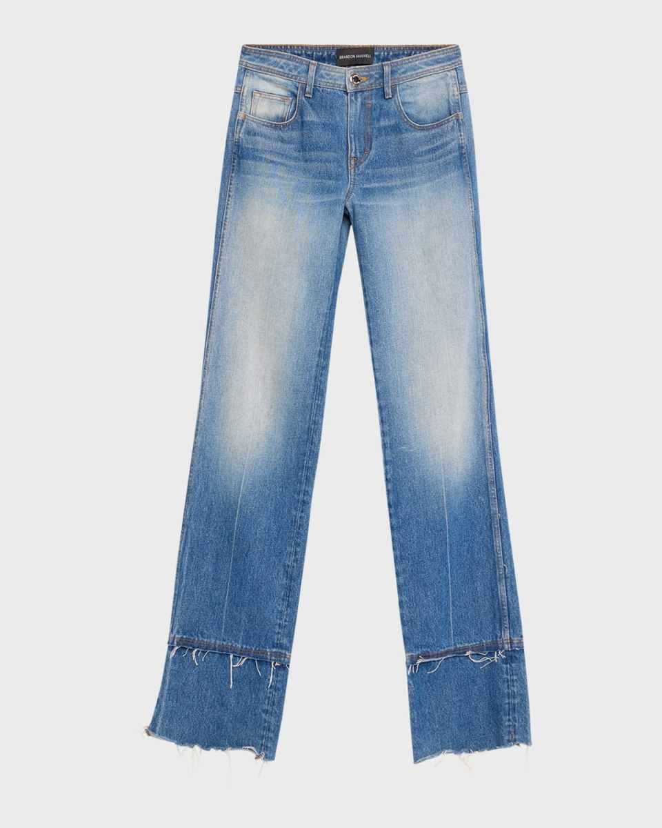 The Wiley Deconstructed Straight-Leg Jeans