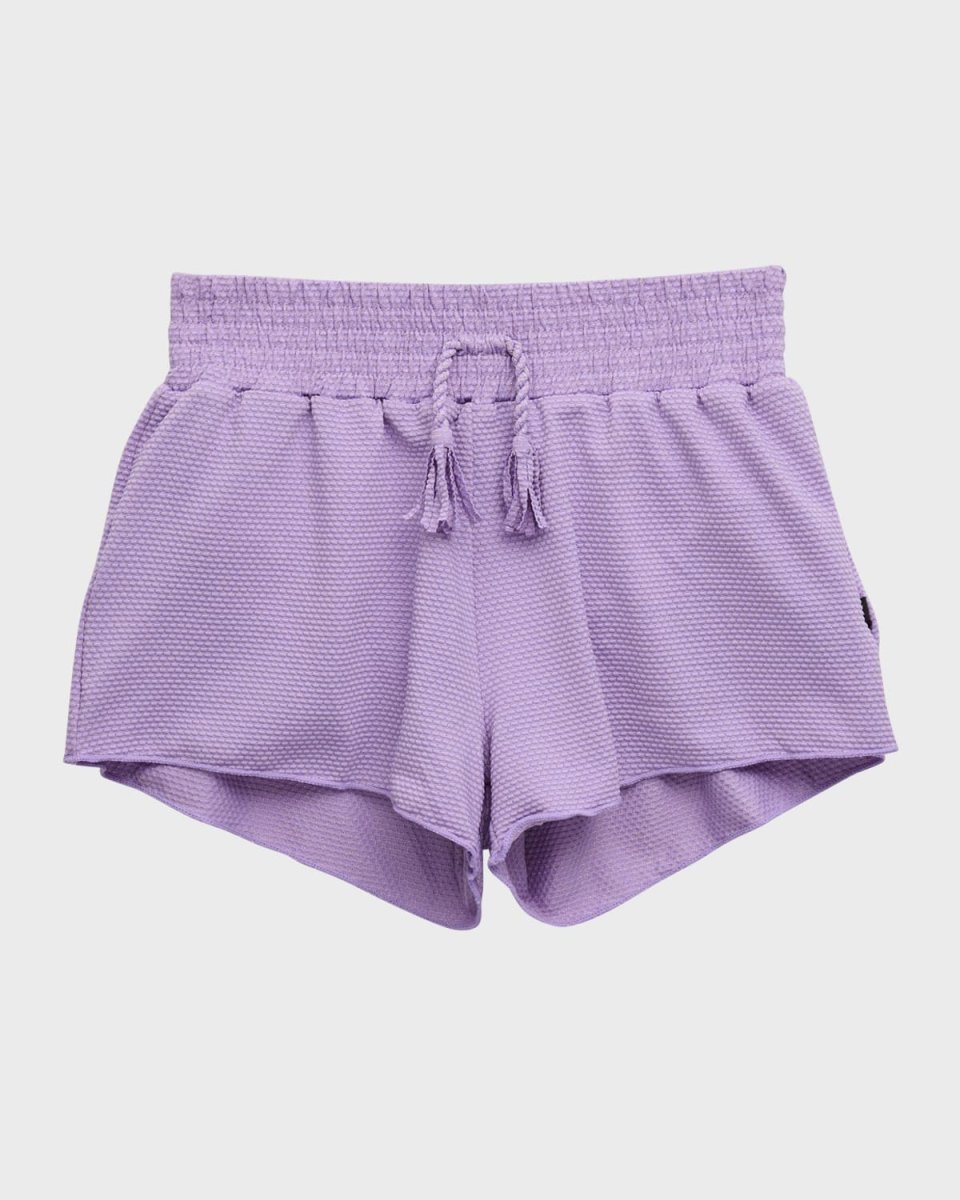 Girl's Nicci Smocked Swim Shorts, Size 7-16