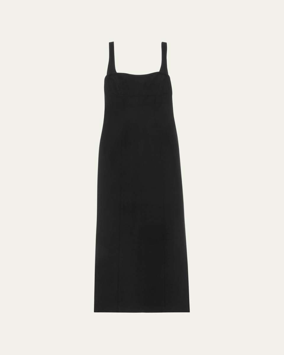 Square-Neck Midi Dress