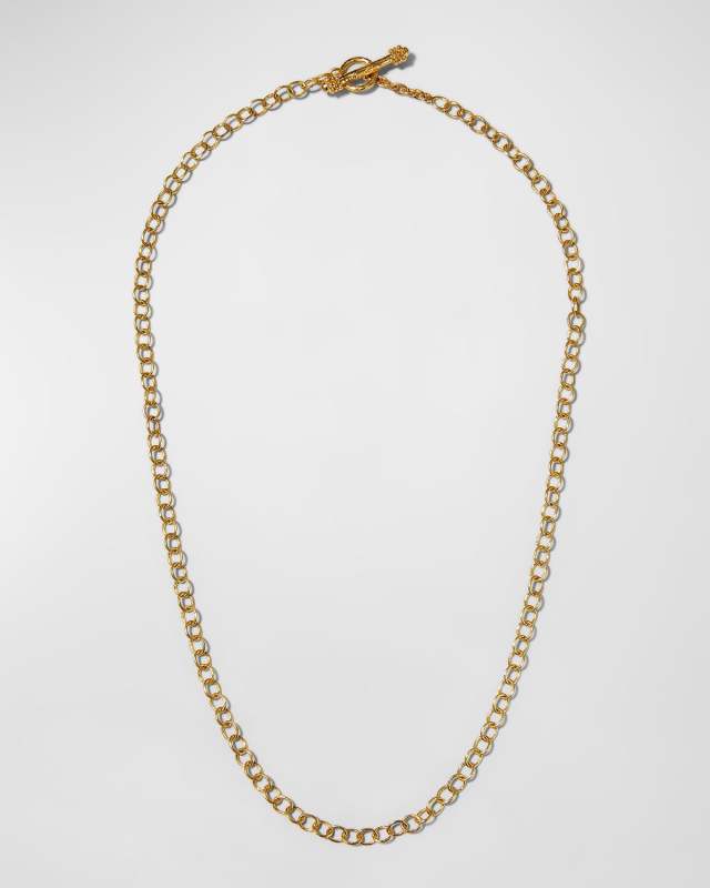 19k Tiny Volterra Link Necklace