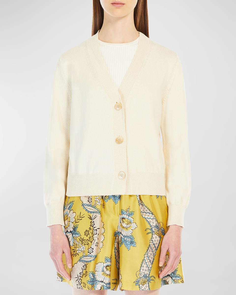 Pecora Button-Down Cotton Cardigan