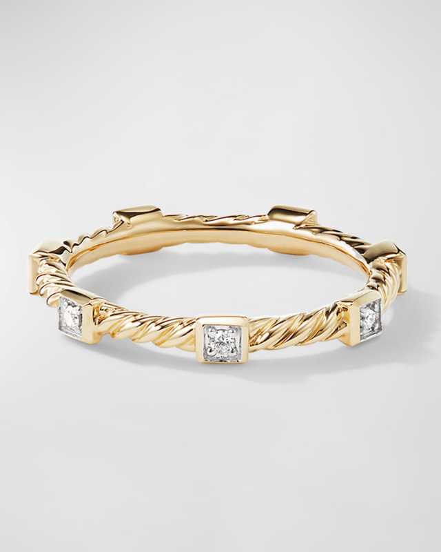 2mm Cable Collectibles Stack Ring in 18K Gold