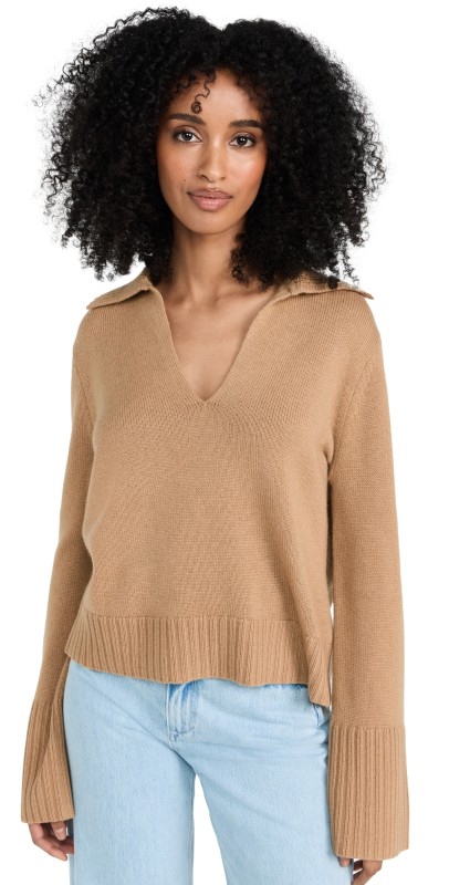 Jenni Kayne Cashmere Frances Polo Camel