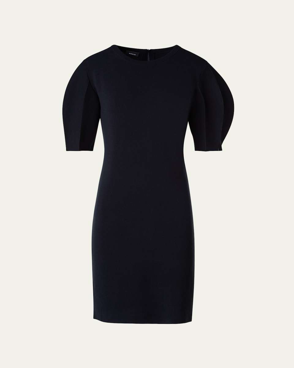 Volume Puff-Sleeve Short Dress