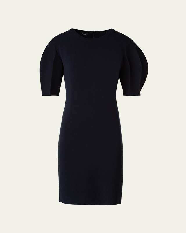 Volume Puff-Sleeve Short Dress