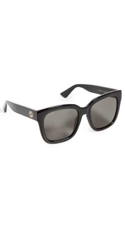 Gucci Minimal Sunglasses Black-Black-Smok