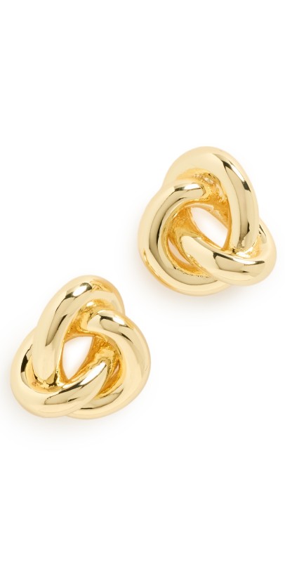 Gorjana Infinity Knot Studs Gold Plated