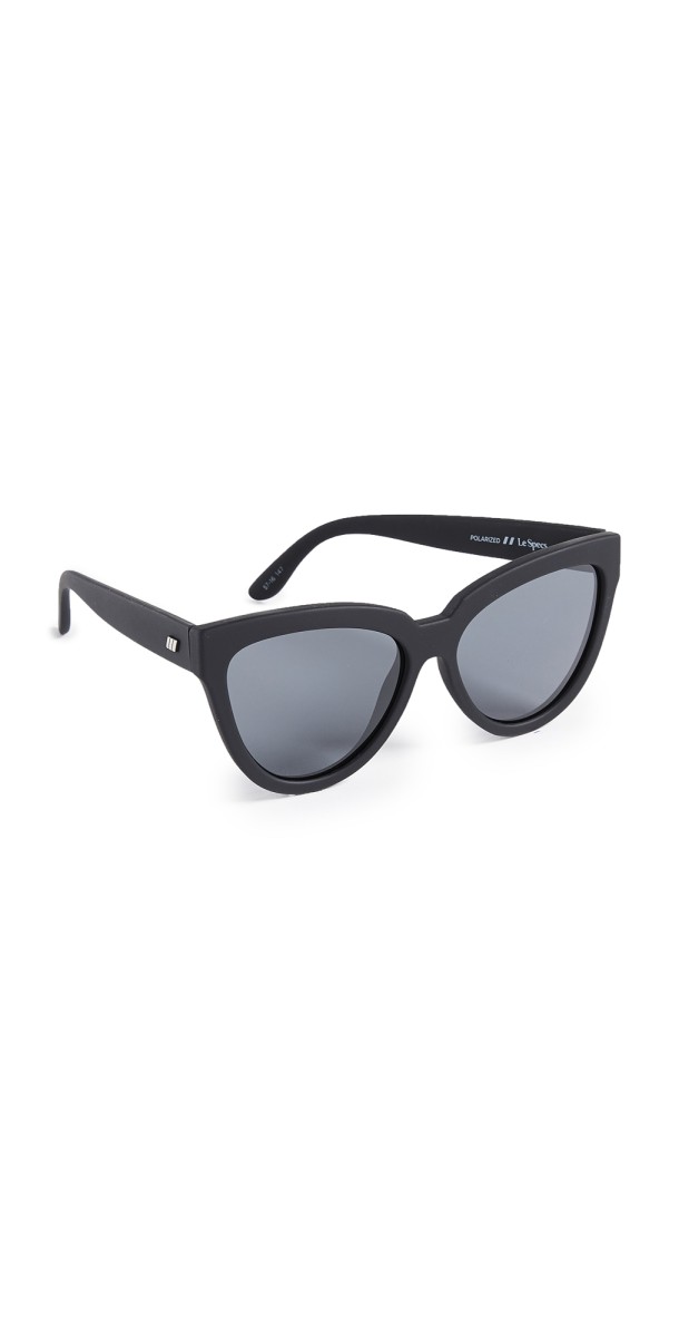 Le Specs Liar Liar Sunglasses Black Rubber