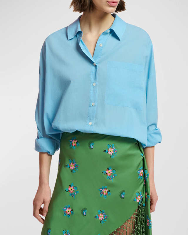 Fummus Oversized Cotton Button-Front Shirt