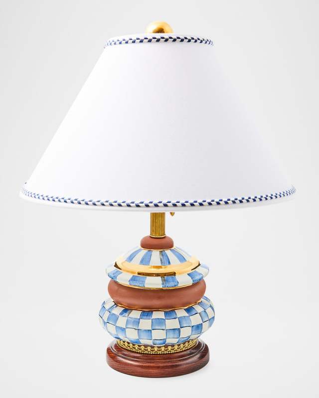 Royal Check Groovy Table Lamp