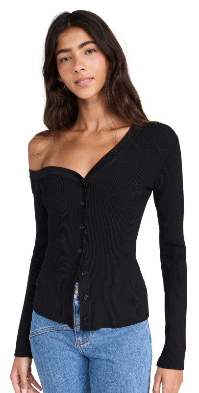 STAUD Craftsman Cardigan Black