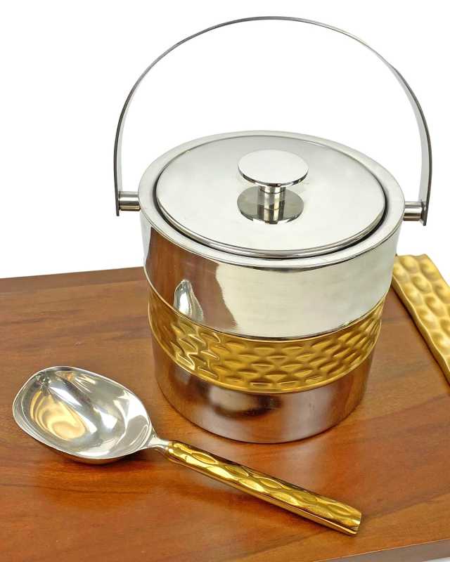 Truro Gold Ice Bucket & Scoop Set