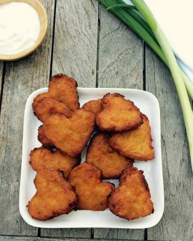 Bite Size Heart-Shaped Original Flavor Latkes, 48-Pack