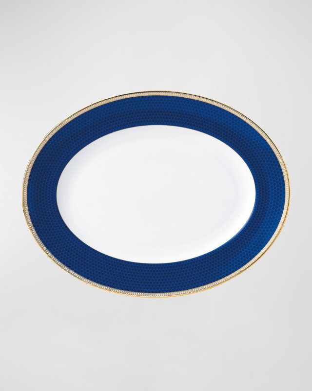 Hibiscus Oval Platter 13.75"