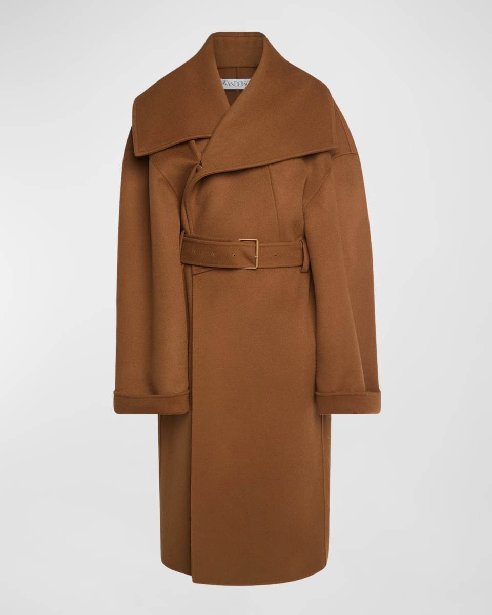 Belted WoolvWrap Coat