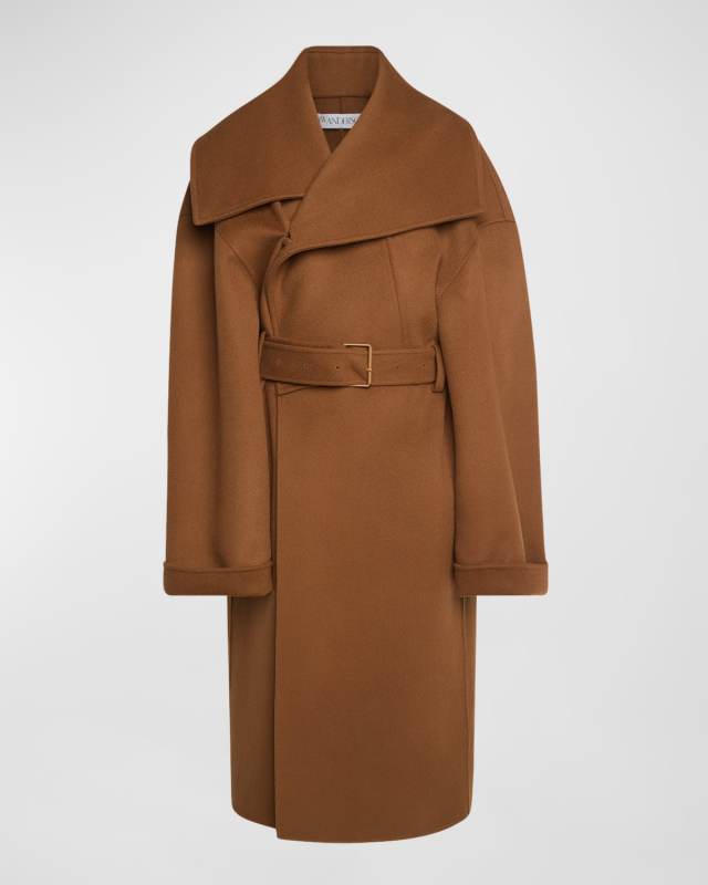 Belted WoolvWrap Coat