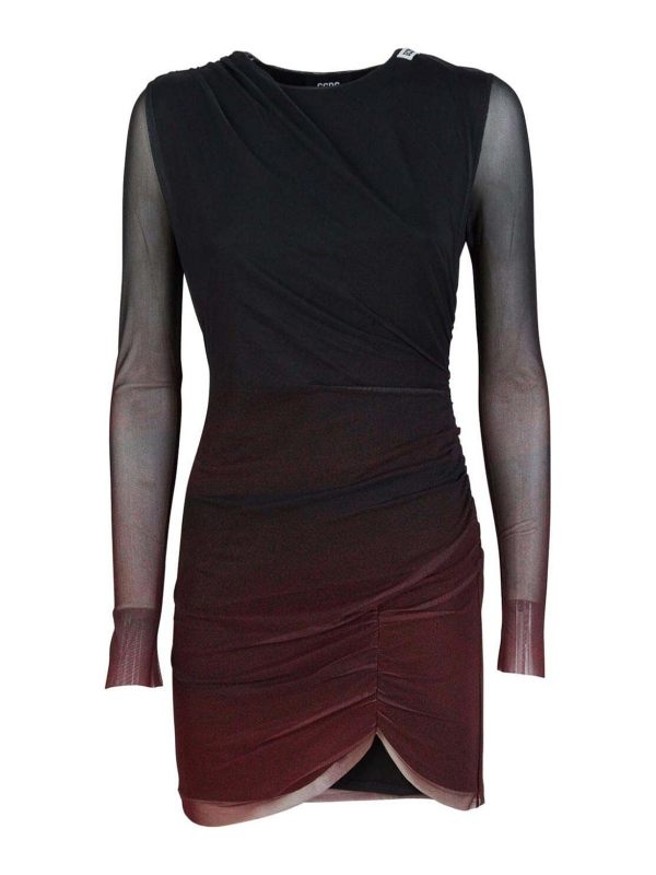 Gcds Robe Courte - Rouge Brun