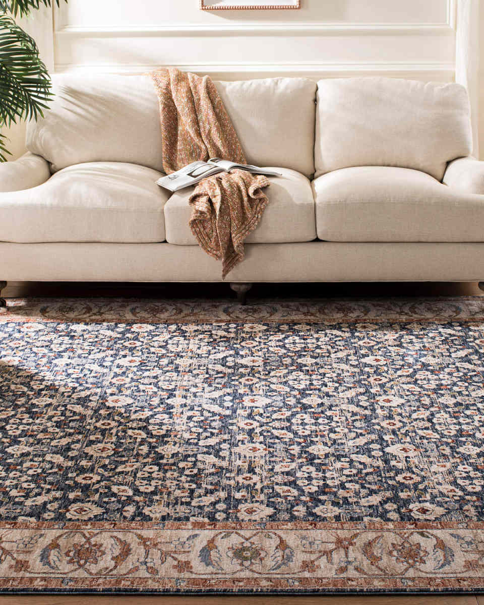 Carlingford Navy Power-Loomed Rug, 9' x 12'