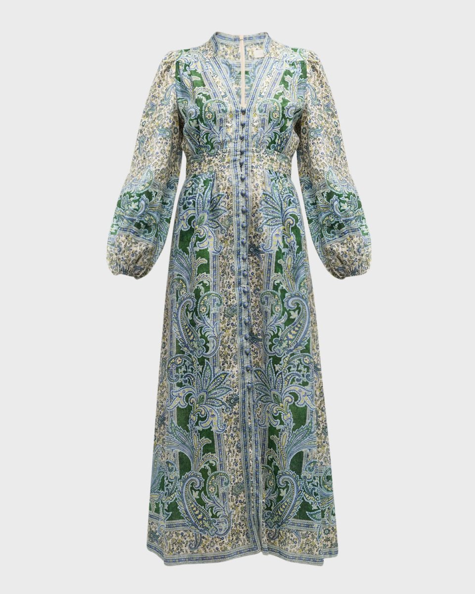 Ottie Plunge Midi Dress