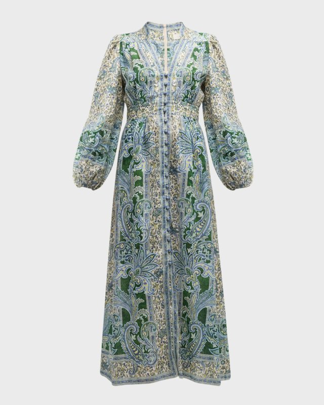 Ottie Plunge Midi Dress