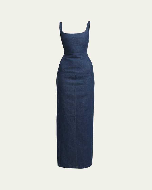 Spoglio Long Denim Dress