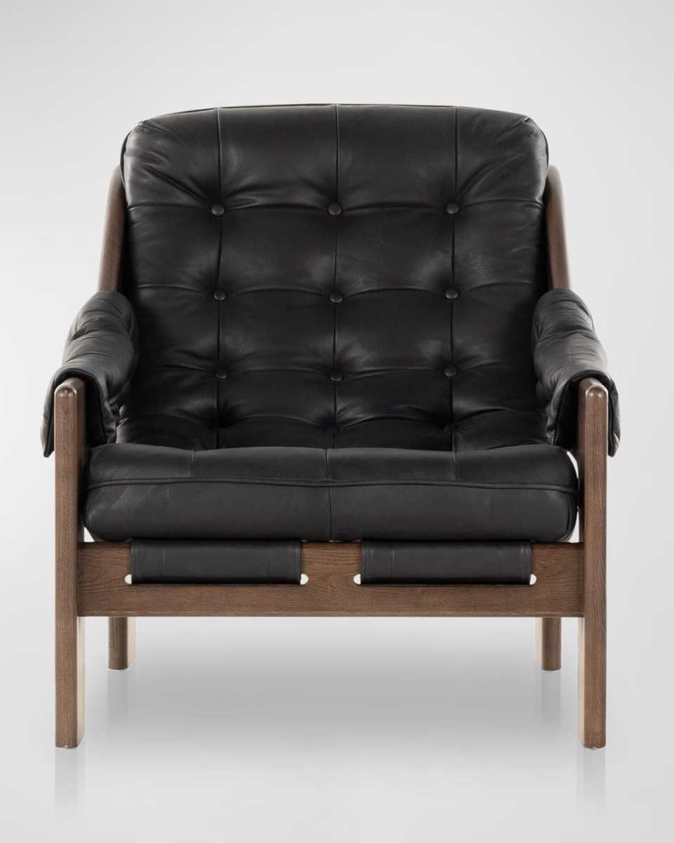 Halston Leather Sling Chair