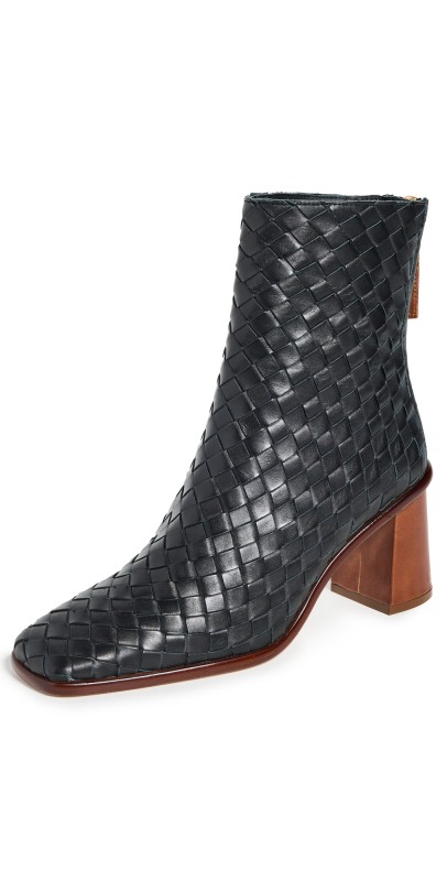 Alohas West Braid Ankle Boots Black