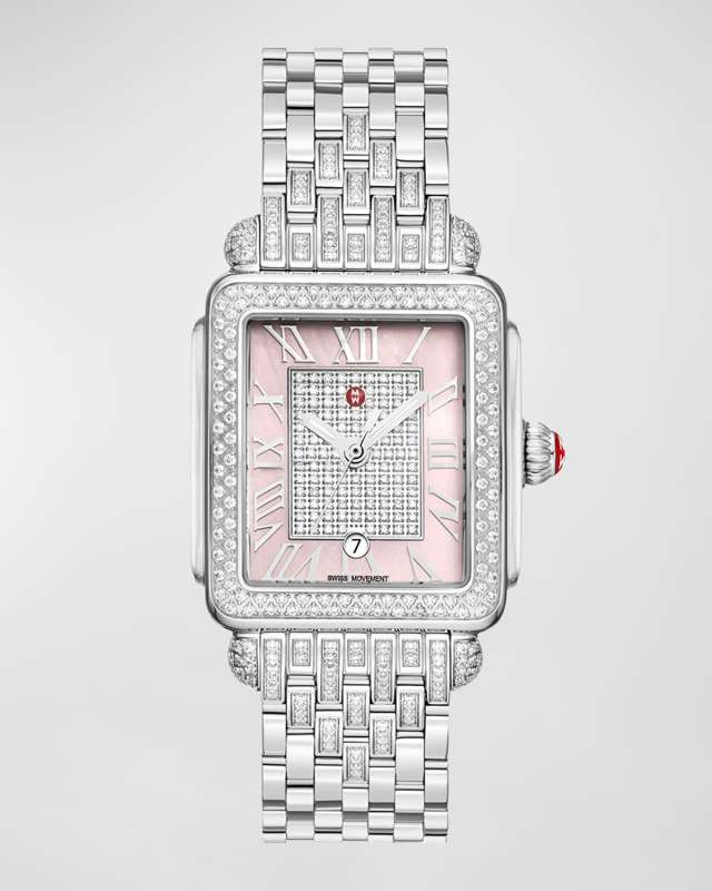 Limited Edition Deco Madison Mid Peony Pave Center Watch
