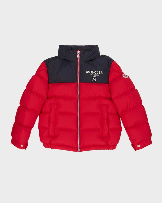 Boy's Joe Logo-Print Puffer Jacket, Size 8-14