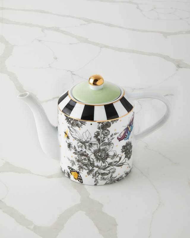 Butterfly Toile Teapot