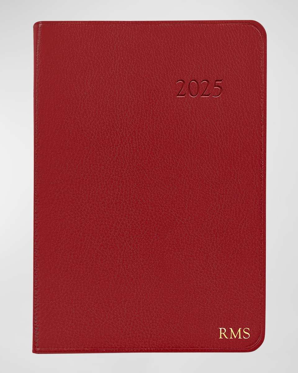 2025 Leather Daily Journal, Personalized