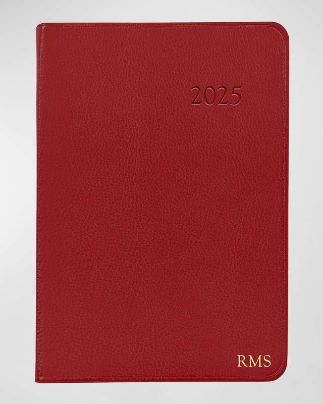 2025 Leather Daily Journal, Personalized