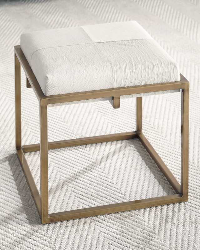 Normandie Hide Ottoman