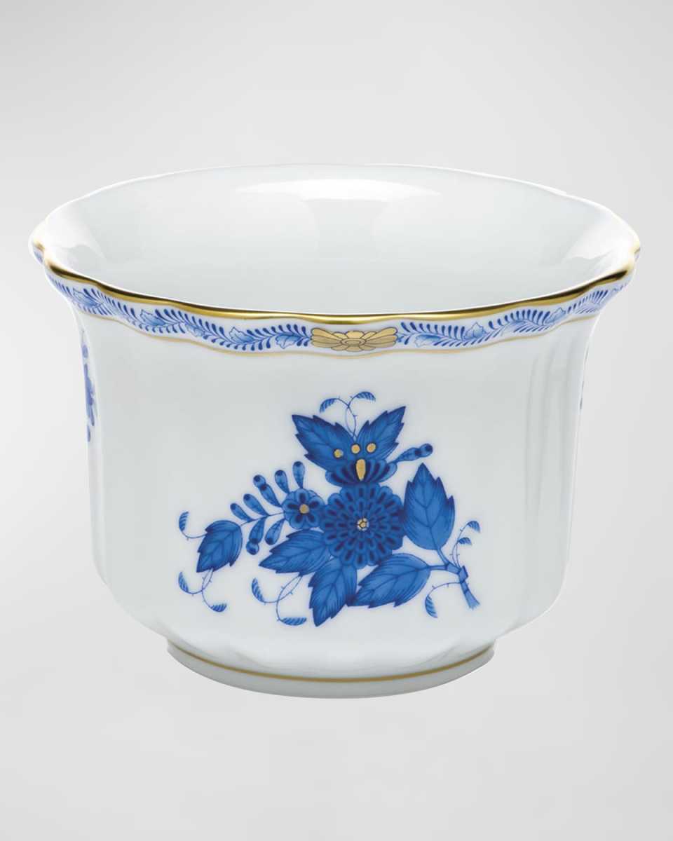 Chinese Bouquet Blue Mini Cache Pot