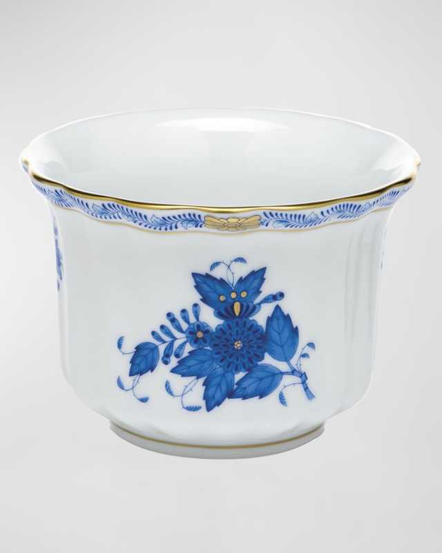 Chinese Bouquet Blue Mini Cache Pot