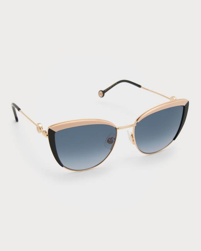 Monogram Stainless Steel & Acetate Cat-Eye Sunglasses