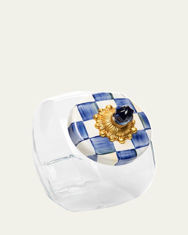 Sweets Jar with Royal Check Lid
