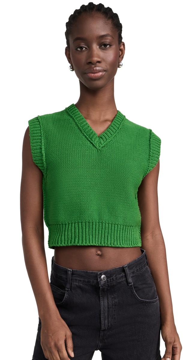 NSF Cruz Shrunken Vest Kelly Green
