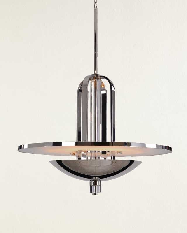Bauhaus Era: Eight Light Cage Pendant Light